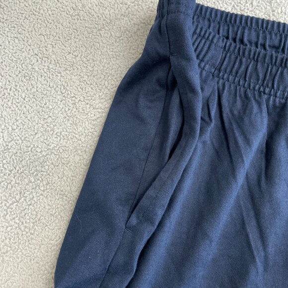 NWOT Lands' End Men's 3XL Navy Blue Lounge Pants Cotton Elastic Waist - Picture 5 of 7